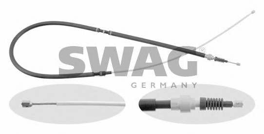 Cablu, frana de parcare 32 92 2886 SWAG - Maneta/ cablu Cablu, frana de parcare 32 92 2886 SWAG - Maneta/ cablu