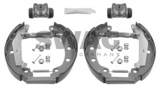 Set saboti frana 60 93 7241 SWAG - Material frictiune sabot frana/ sabot frana