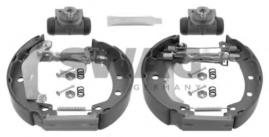 Set saboti frana 60 93 7511 SWAG - Material frictiune sabot frana/ sabot frana