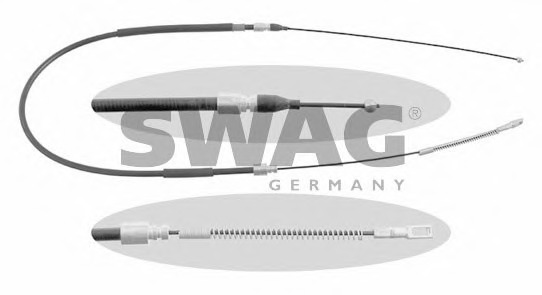 Cablu, frana de parcare 99 90 1657 SWAG - Maneta/ cablu Cablu, frana de parcare 99 90 1657 SWAG - Maneta/ cablu