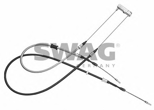 Cablu, frana de parcare 99 90 4450 SWAG - Maneta/ cablu Cablu, frana de parcare 99 90 4450 SWAG - Maneta/ cablu