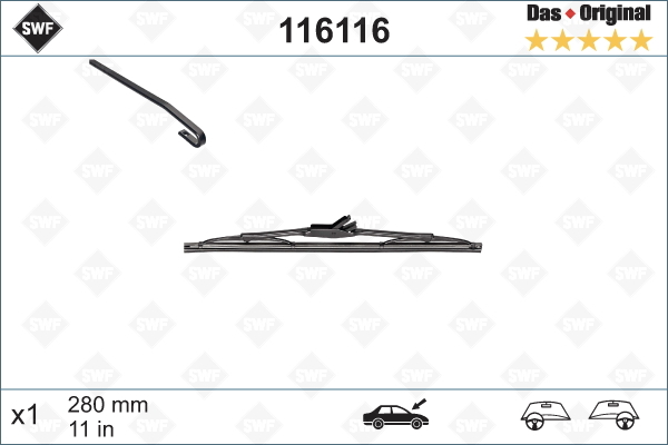 lamela stergator 116116 SWF - Stergator de parbriz