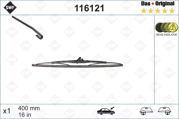 lamela stergator 116121 SWF - Stergator de parbriz lamela stergator 116121 SWF - Stergator de parbriz