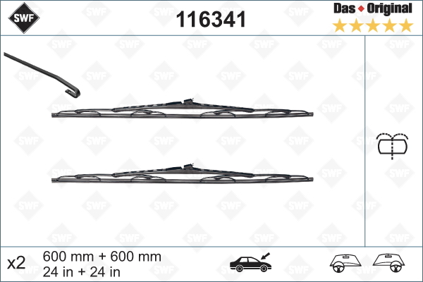 lamela stergator 116341 SWF - Stergator de parbriz