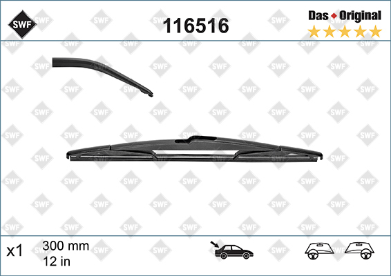 lamela stergator 116516 SWF - Stergator de parbriz lamela stergator 116516 SWF - Stergator de parbriz