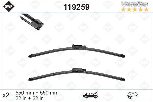 lamela stergator 119259 SWF - Stergator de parbriz lamela stergator 119259 SWF - Stergator de parbriz