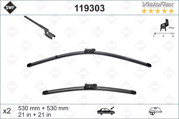 lamela stergator 119303 SWF - Stergator de parbriz lamela stergator 119303 SWF - Stergator de parbriz
