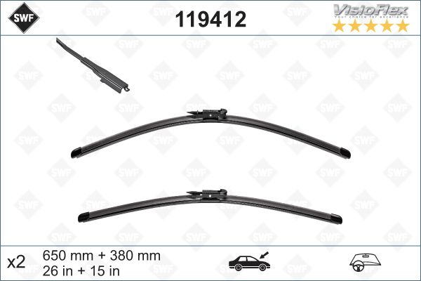 lamela stergator 119412 SWF - Stergator de parbriz lamela stergator 119412 SWF - Stergator de parbriz