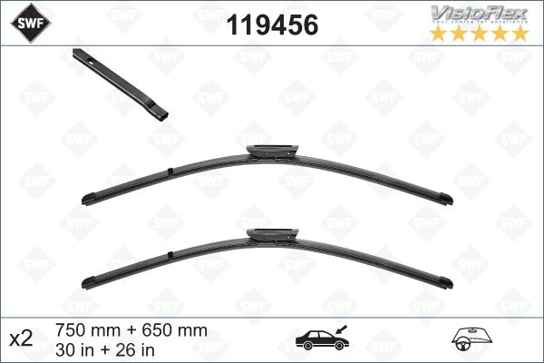 lamela stergator 119456 SWF - Stergator de parbriz lamela stergator 119456 SWF - Stergator de parbriz