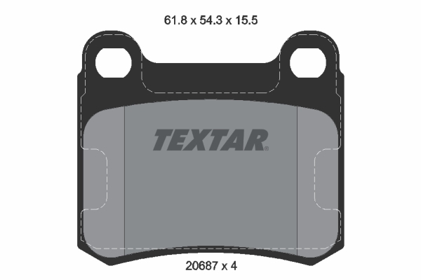 set placute frana,frana disc 2068701 TEXTAR - Frana disc set placute frana,frana disc 2068701 TEXTAR - Frana disc