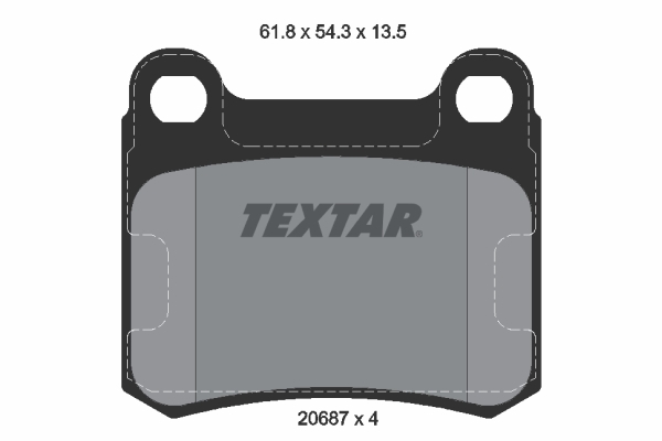 set placute frana,frana disc 2068703 TEXTAR - Frana disc set placute frana,frana disc 2068703 TEXTAR - Frana disc