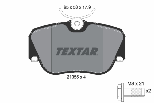 set placute frana,frana disc 2105503 TEXTAR - Frana disc set placute frana,frana disc 2105503 TEXTAR - Frana disc
