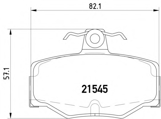 set placute frana,frana disc 2154501 TEXTAR - Frana disc set placute frana,frana disc 2154501 TEXTAR - Frana disc