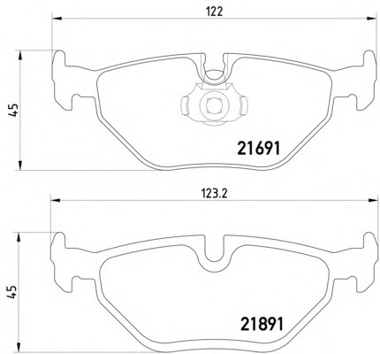 set placute frana,frana disc 2169103 TEXTAR - Frana disc