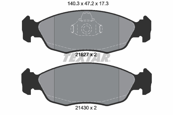set placute frana,frana disc 2182702 TEXTAR - Frana disc set placute frana,frana disc 2182702 TEXTAR - Frana disc