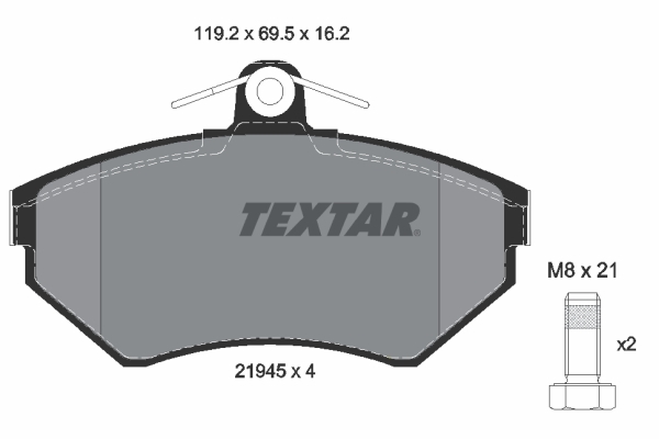 set placute frana,frana disc 2194502 TEXTAR - Set placute frana set placute frana,frana disc 2194502 TEXTAR - Set placute frana