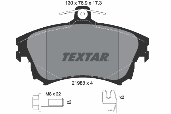 set placute frana,frana disc 2198302 TEXTAR - Set placute frana set placute frana,frana disc 2198302 TEXTAR - Set placute frana