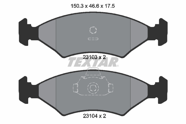 set placute frana,frana disc 2310301 TEXTAR - Set placute frana set placute frana,frana disc 2310301 TEXTAR - Set placute frana