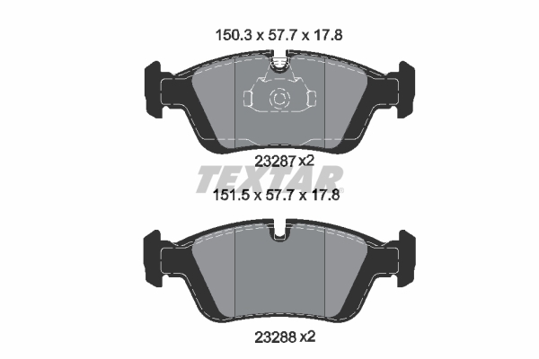 set placute frana,frana disc 2328702 TEXTAR - Frana disc set placute frana,frana disc 2328702 TEXTAR - Frana disc