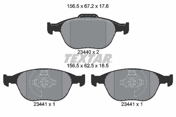 set placute frana,frana disc 2344004 TEXTAR - Frana disc set placute frana,frana disc 2344004 TEXTAR - Frana disc