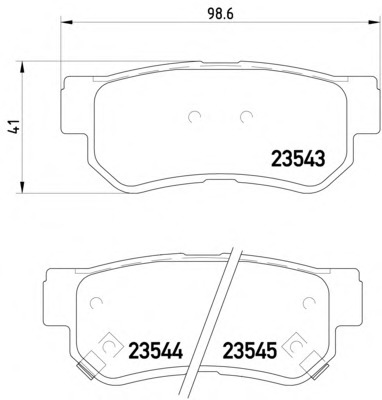 set placute frana,frana disc 2354305 TEXTAR - Frana disc set placute frana,frana disc 2354305 TEXTAR - Frana disc