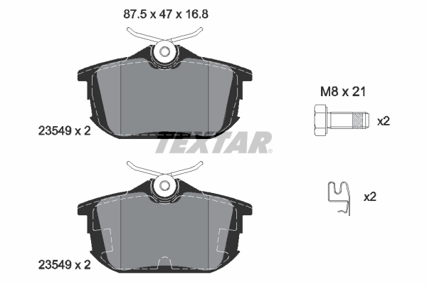 set placute frana,frana disc 2354901 TEXTAR - Set placute frana set placute frana,frana disc 2354901 TEXTAR - Set placute frana