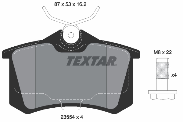 set placute frana,frana disc 2355406 TEXTAR - Frana disc set placute frana,frana disc 2355406 TEXTAR - Frana disc