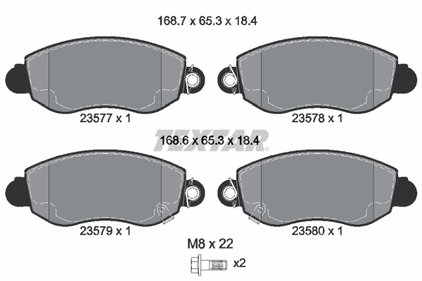 set placute frana,frana disc 2357701 TEXTAR - Frana disc set placute frana,frana disc 2357701 TEXTAR - Frana disc