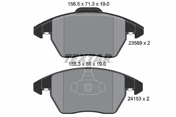 set placute frana,frana disc 2358901 TEXTAR - Frana disc set placute frana,frana disc 2358901 TEXTAR - Frana disc