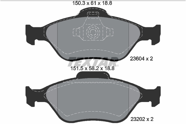 set placute frana,frana disc 2360406 TEXTAR - Set placute frana set placute frana,frana disc 2360406 TEXTAR - Set placute frana