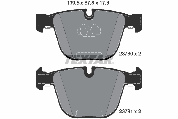 set placute frana,frana disc 2373081 TEXTAR - Frana disc set placute frana,frana disc 2373081 TEXTAR - Frana disc