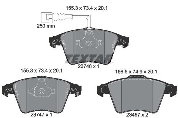 set placute frana,frana disc 2374602 TEXTAR - Frana disc set placute frana,frana disc 2374602 TEXTAR - Frana disc