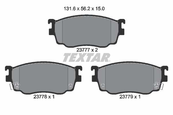 set placute frana,frana disc 2377701 TEXTAR - Set placute frana set placute frana,frana disc 2377701 TEXTAR - Set placute frana