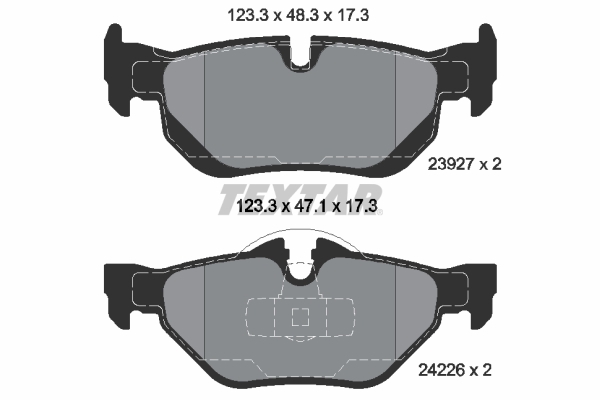 set placute frana,frana disc 2392701 TEXTAR - Frana disc set placute frana,frana disc 2392701 TEXTAR - Frana disc