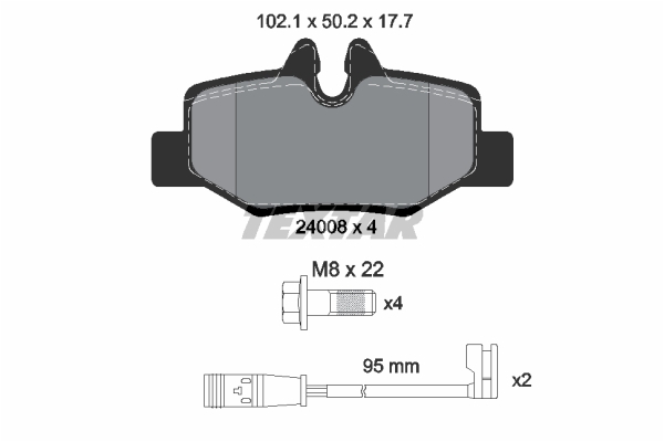 set placute frana,frana disc 2400801 TEXTAR - Frana disc set placute frana,frana disc 2400801 TEXTAR - Frana disc