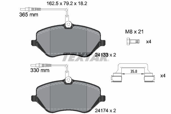 set placute frana,frana disc 2413301 TEXTAR - Set placute frana set placute frana,frana disc 2413301 TEXTAR - Set placute frana