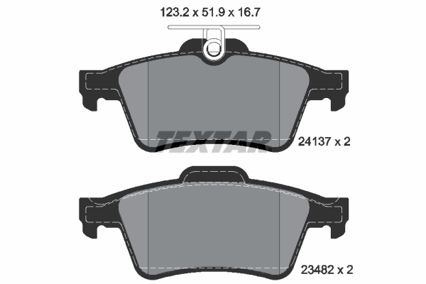 set placute frana,frana disc 2413701 TEXTAR - Frana disc set placute frana,frana disc 2413701 TEXTAR - Frana disc