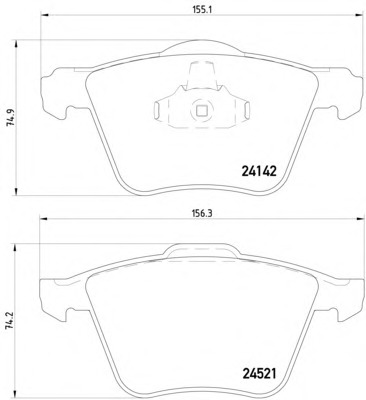 set placute frana,frana disc 2414203 TEXTAR - Frana disc set placute frana,frana disc 2414203 TEXTAR - Frana disc