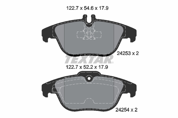 set placute frana,frana disc 2425301 TEXTAR - Frana disc set placute frana,frana disc 2425301 TEXTAR - Frana disc