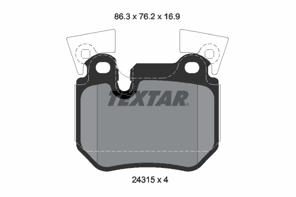 set placute frana,frana disc 2431501 TEXTAR - Frana disc set placute frana,frana disc 2431501 TEXTAR - Frana disc