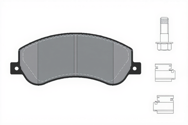 set placute frana,frana disc 2448404 TEXTAR - Frana disc