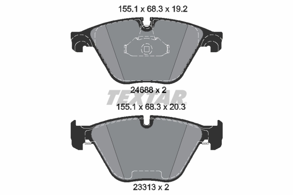 set placute frana,frana disc 2468881 TEXTAR - Frana disc set placute frana,frana disc 2468881 TEXTAR - Frana disc