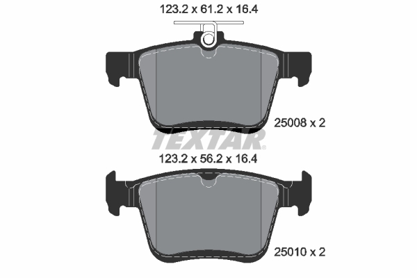 set placute frana,frana disc 2500801 TEXTAR - Frana disc set placute frana,frana disc 2500801 TEXTAR - Frana disc