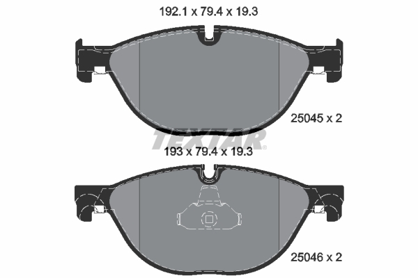 set placute frana,frana disc 2504501 TEXTAR - Frana disc set placute frana,frana disc 2504501 TEXTAR - Frana disc