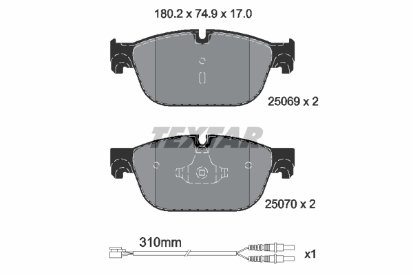 set placute frana,frana disc 2506901 TEXTAR - Set placute frana set placute frana,frana disc 2506901 TEXTAR - Set placute frana