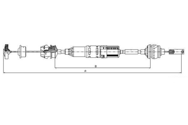Cablu ambreiaj 58010000 TEXTAR - Cablu ambreiaj