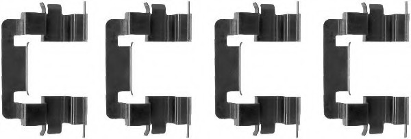 Set accesorii, placute frana 82061200 TEXTAR - Componente/ accesorii frana