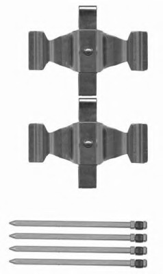 Set accesorii, placute frana 82504800 TEXTAR - Frana disc Set accesorii, placute frana 82504800 TEXTAR - Frana disc