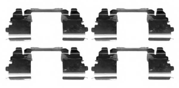 Set accesorii, placute frana 82519900 TEXTAR - Componente/ accesorii frana