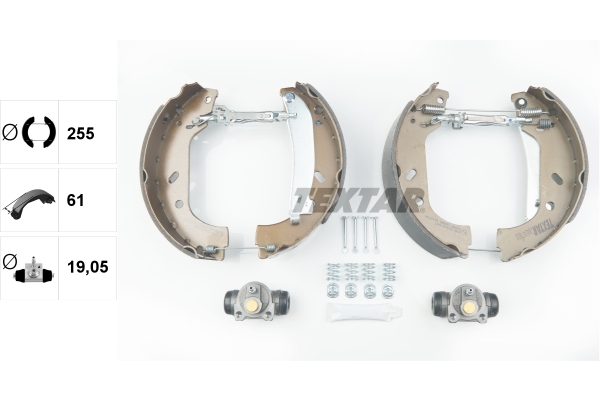 Set saboti frana 84047800 TEXTAR - Material frictiune sabot frana/ sabot frana Set saboti frana 84047800 TEXTAR - Material frictiune sabot frana/ sabot frana